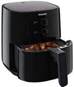 PHILIPS- مقلاة هوائية أساسية ، أنالوج ، أسود ، HD9200 ضمان دولي - جهد إمداد 220 فولت